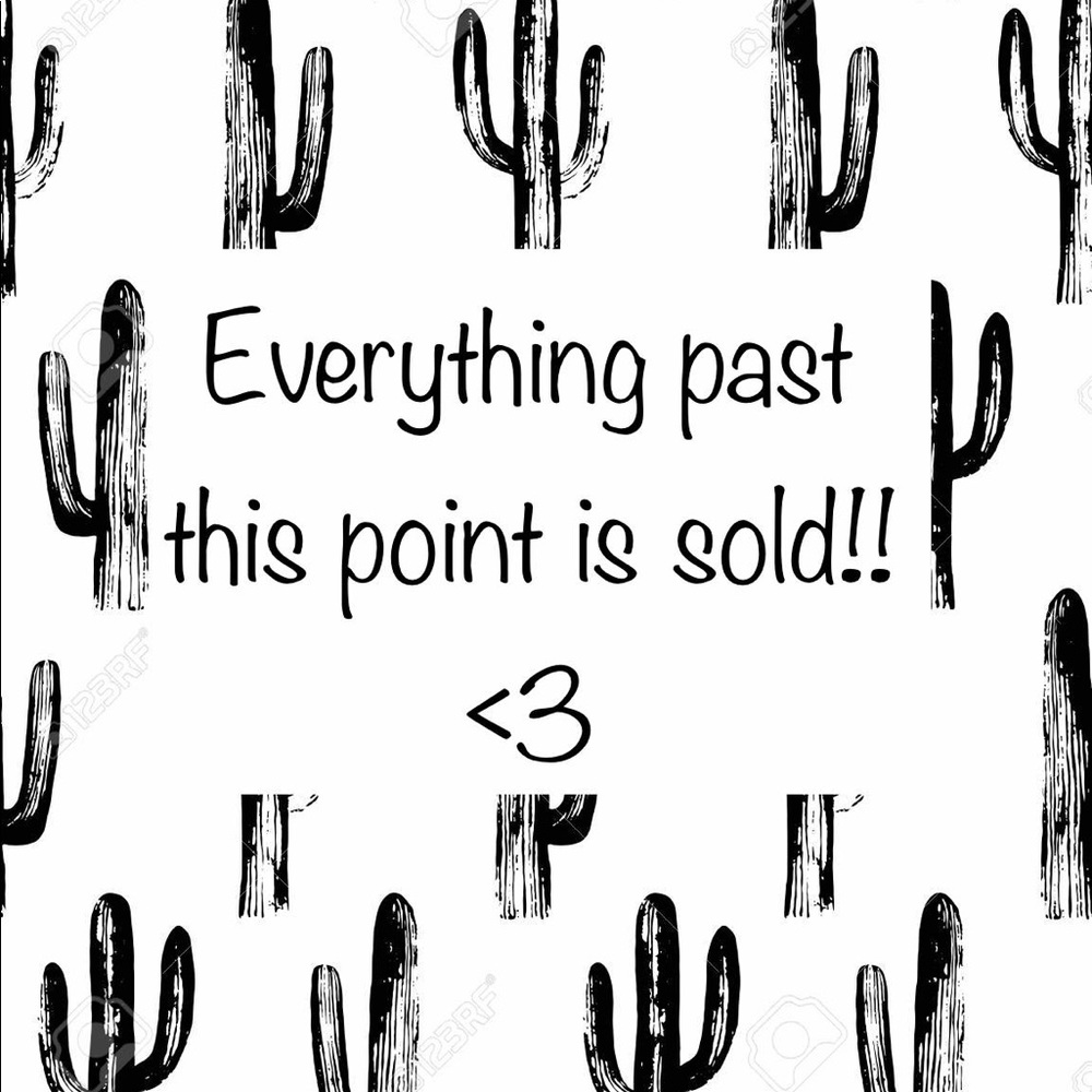 Everything past this point is sold!